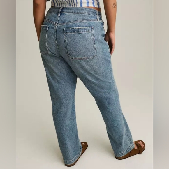 Torrid High Rise Y2K Inspired Classic Blue Women's Jeans Plus Size 18 Sh… - Picture 3 of 8